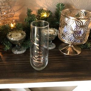 Bride champagne flute glass